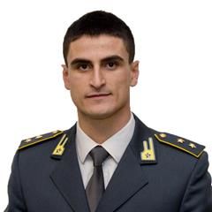 Il tenente Mario Moscardin, neo comandante della Guardia di Finanza di Saluzzo