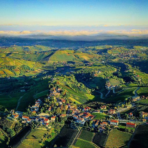 Le splendide colline che circondano il piccolo comune langarolo