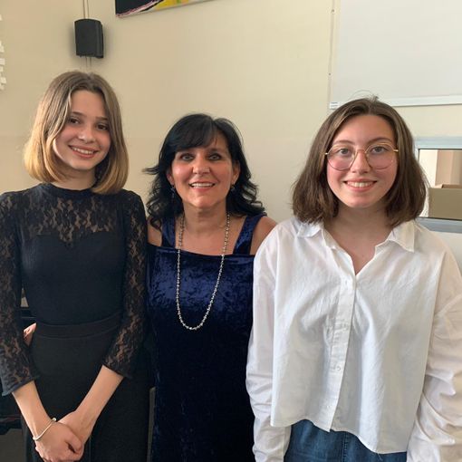 Viola Cora e Ginevra Anchilante con Elda Giordana