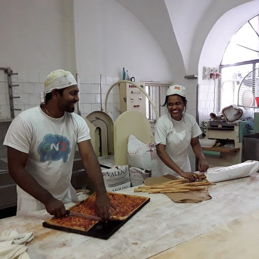 Anthoni e Nipetha al lavoro