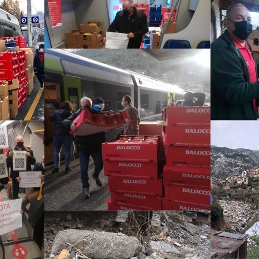 All'insegna del Natale la spedizione di solidarietà da Limone a Tenda. Il sindaco Vassallo si commuove: &quot;La mia salvezza arriva dall'Italia, siamo dei fratelli&quot; (VIDEO)