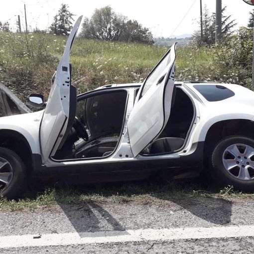 L'auto coinvolta nell'incidente