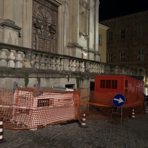 Guasto alla rete elettrica a Mondovì Piazza: installato un generatore