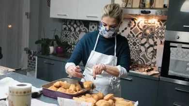 Giuseppina Fimiani nella sua cucina
