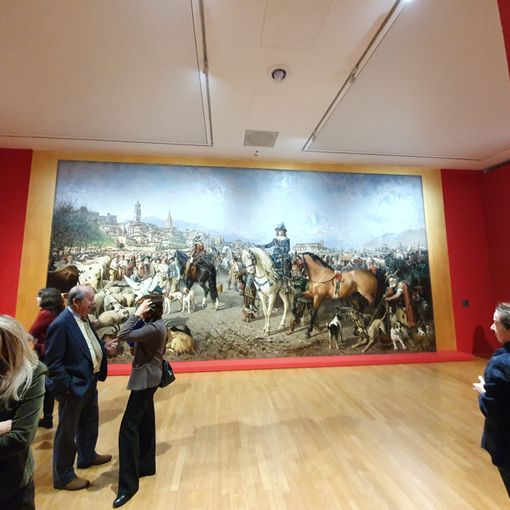 Il quadro del Pittara nella mostra a Torino della Gam
