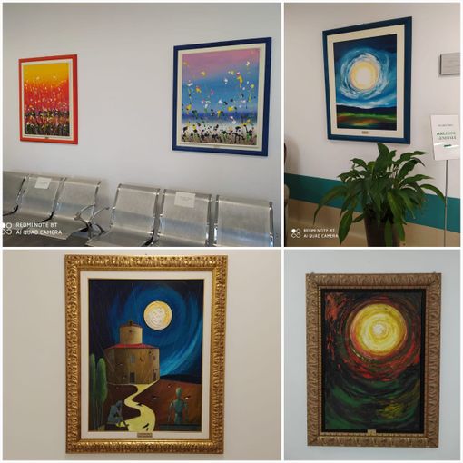 Il pittore braidese Franco Gotta dona cinque opere all’Ospedale ‘Michele e Pietro Ferrero’ di Verduno