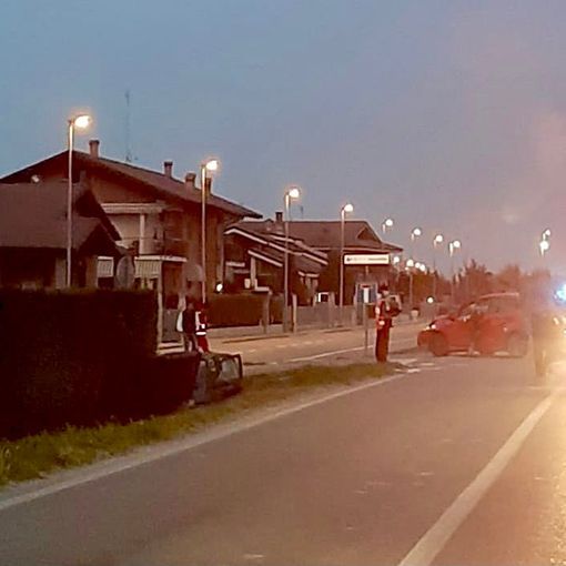 Scarnafigi, incidente in via 25 Aprile: due auto coinvolte