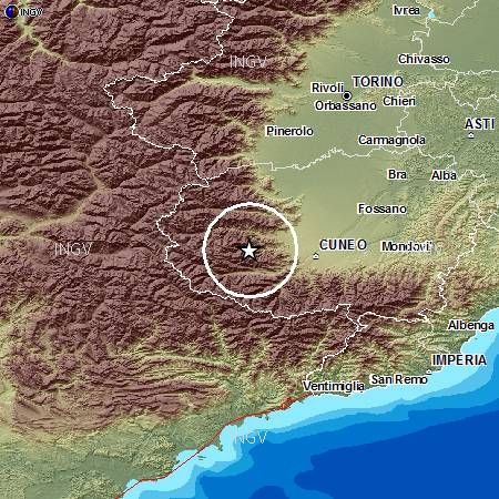 Terremoto a Cuneo, un forte boato sveglia tante famiglie nel capoluogo e non solo
