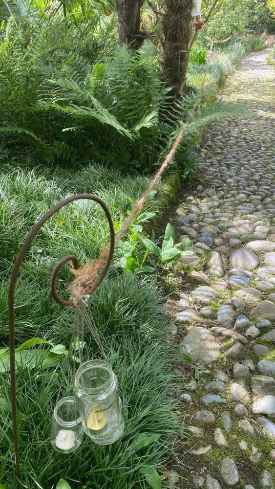 Uno scorcio del giardino di Casa Garnero in via Pusterla