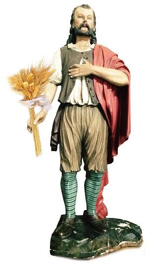 Verzuolo: la statua policroma di Sant'Isidoro