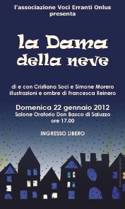 Al Salone dell’Oratorio Don Bosco di Saluzzo in scena "La dama della neve" Al Salone dell’Oratorio Don Bosco di Saluzzo in scena "La dama della neve"