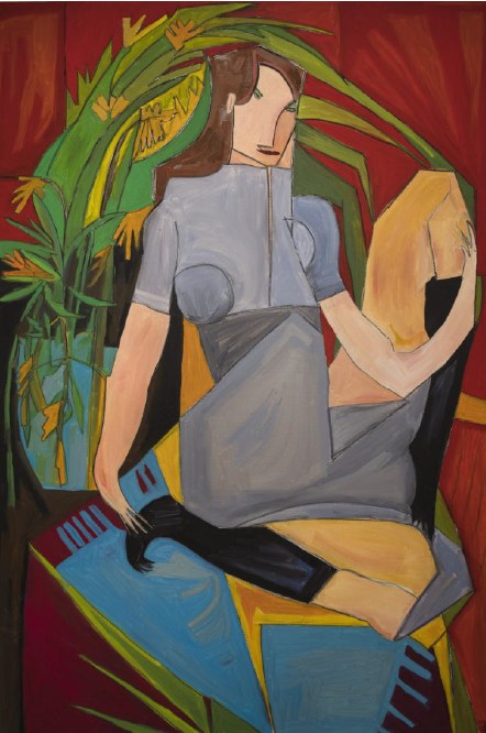 Uno dei quadri della mostra "Corpi compromessi dalla verità dell'arte" di Nicoletta Magnaguagno