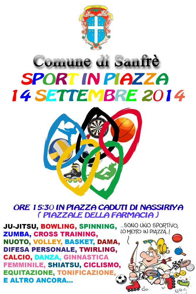 A Sanfrè arriva la prima edizione di Sport in Piazza
