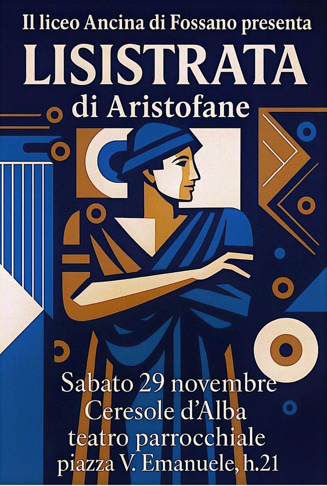 Lisistrata in scena a Ceresole d’Alba: il Liceo Ancina porta il classico di Aristofane sul palco