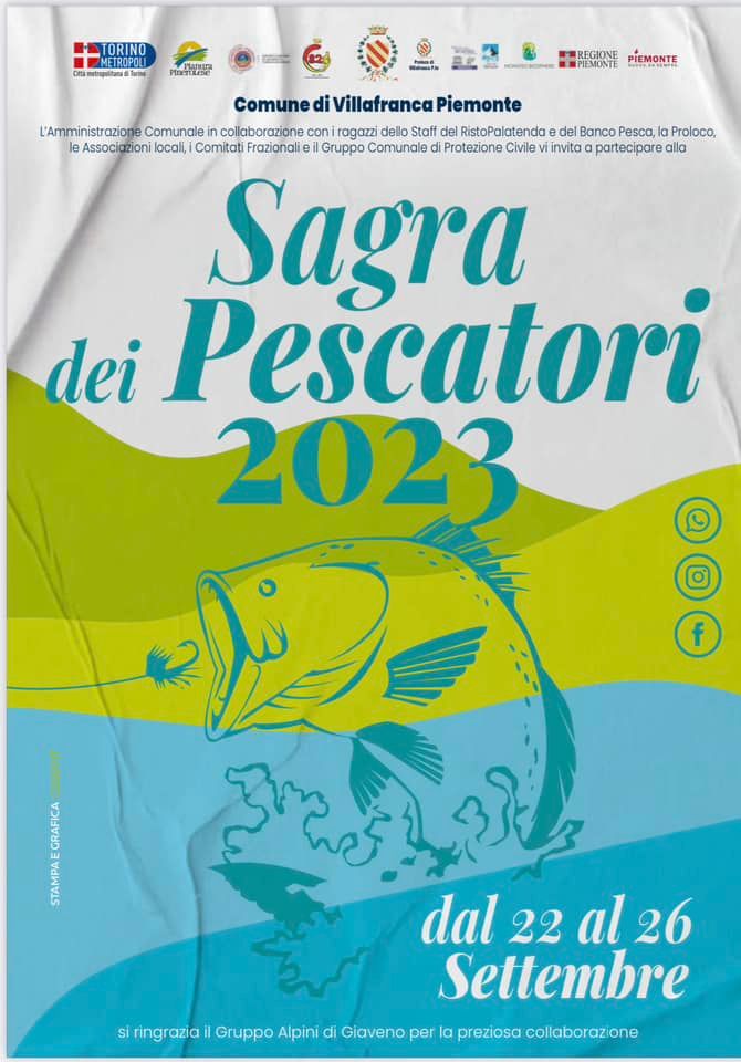 Con i piatti a base di pesce, e da quest’anno anche la magia, torna a Villafranca Piemonte la Sagra dei Pescatori Con i piatti a base di pesce, e da quest’anno anche la magia, torna a Villafranca Piemonte la Sagra dei Pescatori