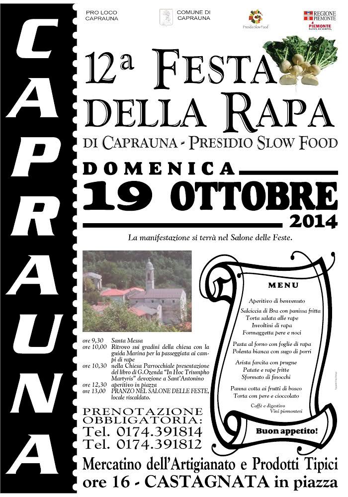 La dodicesima volta della Festa della Rapa di Caprauna La dodicesima volta della Festa della Rapa di Caprauna