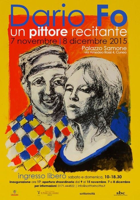 Scrittorincittà 2015: il Nobel Dario Fo sarà al Toselli di Cuneo il 12 novembre Scrittorincittà 2015: il Nobel Dario Fo sarà al Toselli di Cuneo il 12 novembre