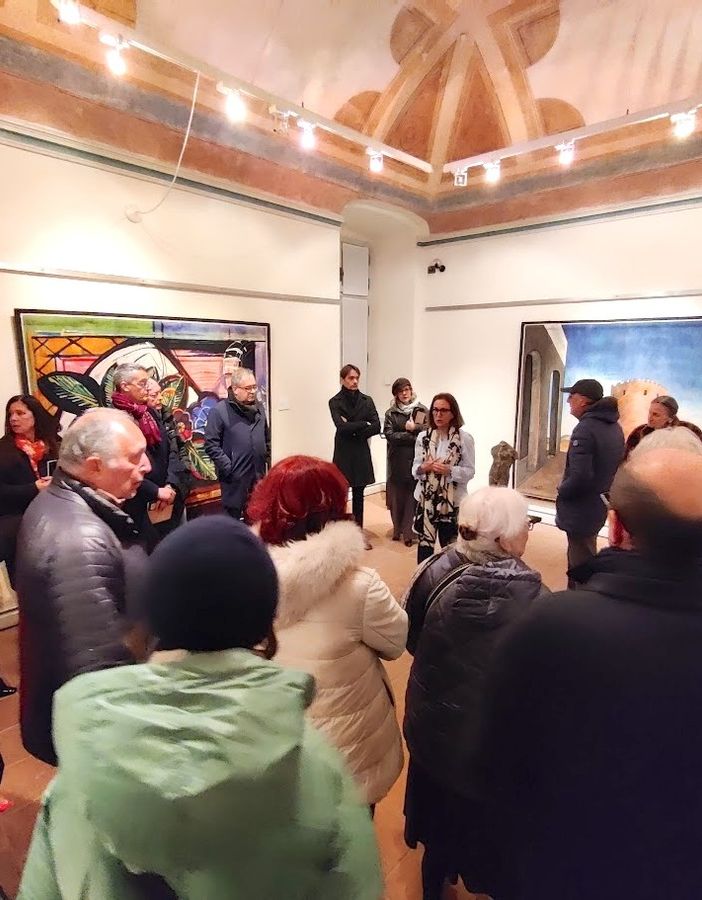 Ieri l'inaugurazione della mostra dedicata al celebre scultore