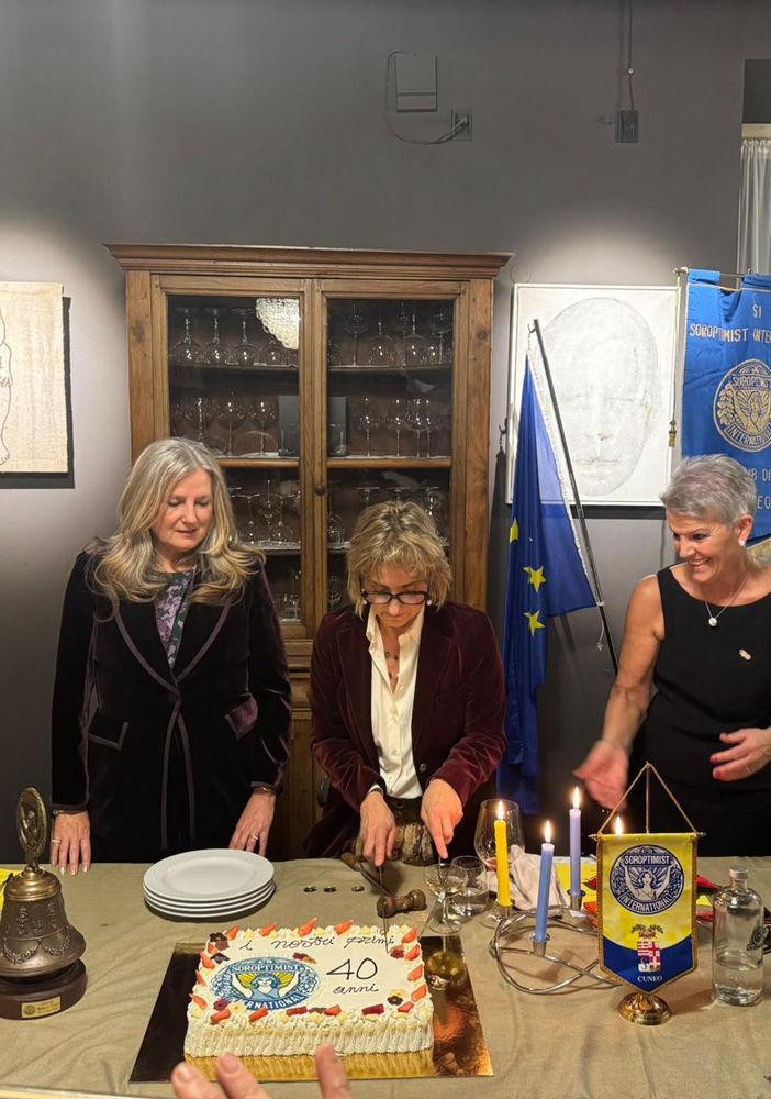 Festa a Cuneo per i 40 anni del Soroptmist, in una serata di bilanci e progetti per il futuro