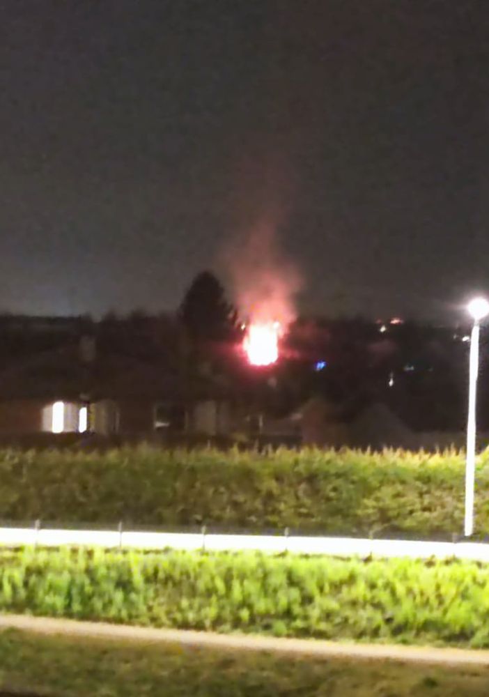 In fiamme un'abitazione in legno a Chiusa di Pesio