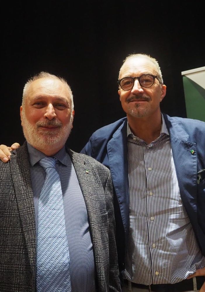 Nella foto Giorgio Bistolfi a sx e Enrico Solavagione