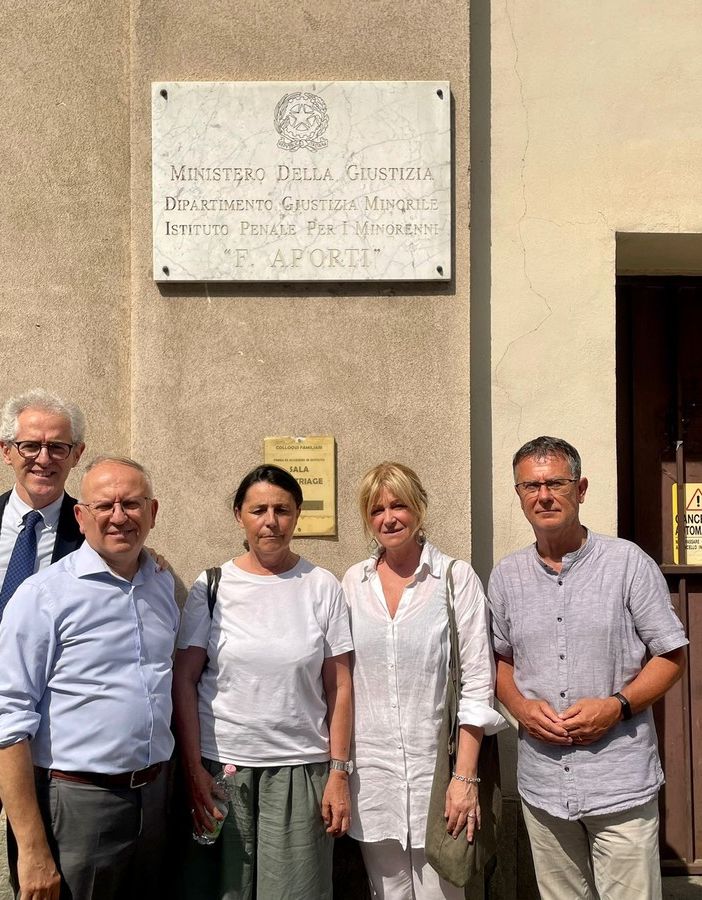 Anche il consigliere cuneese Erio Ambrosino in visita al &quot;Ferrante Aporti&quot; con Paolo Ciani di DemoS