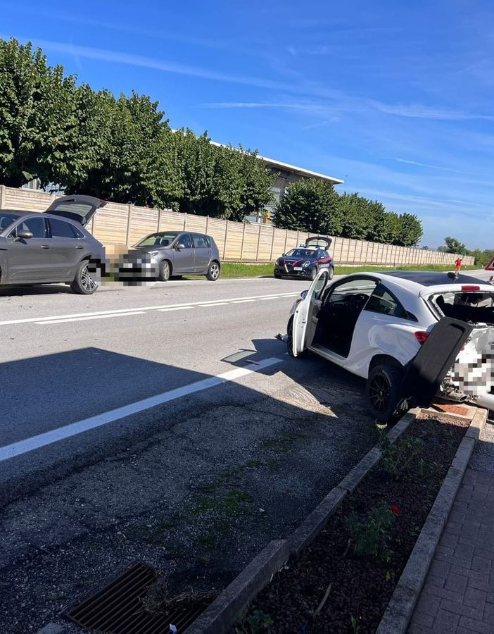 La scena dell'incidente