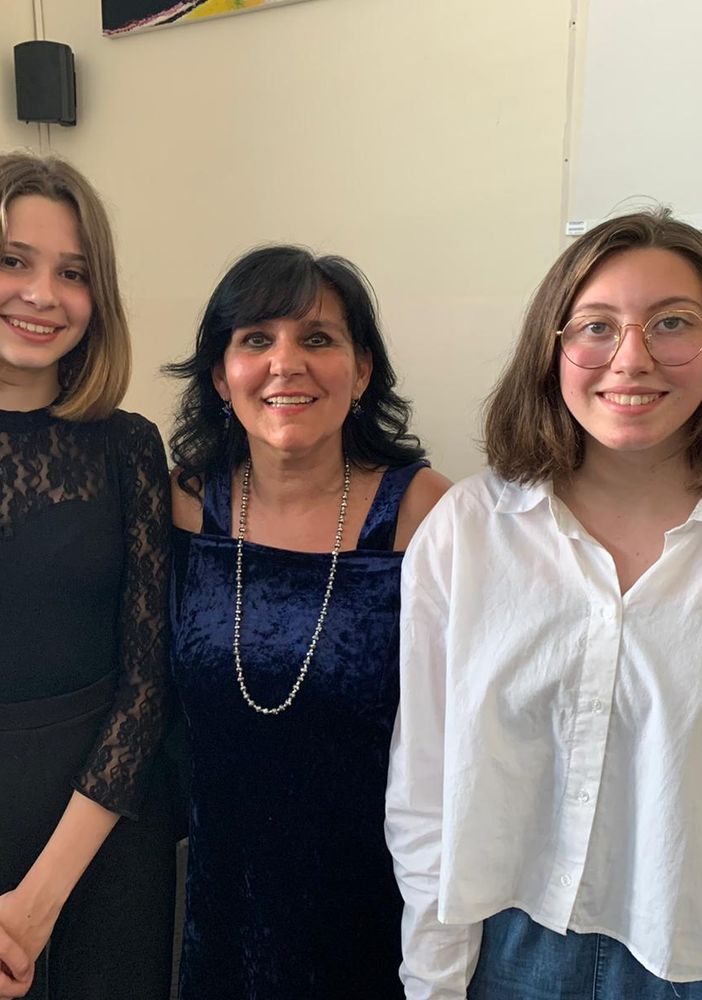 Viola Cora e Ginevra Anchilante con Elda Giordana