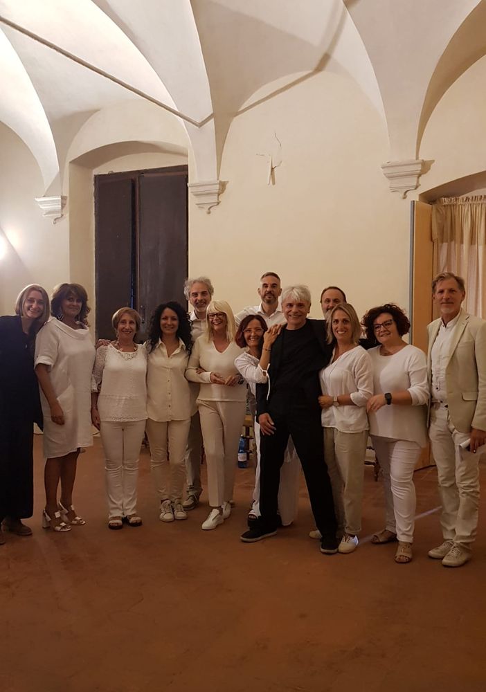 Il cast dello spettacolo &quot;Vite di uomini illustri&quot;