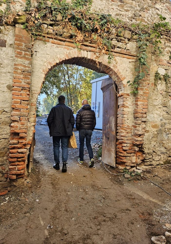 Saluzzo, sopralluogo al cantiere delle ex Carmelitane e a Vigna Ariaudo