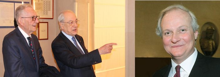 Da sinistra, Beppe Ghisolfi, Corrado Sforza Fogliani e Stefano Lucchini