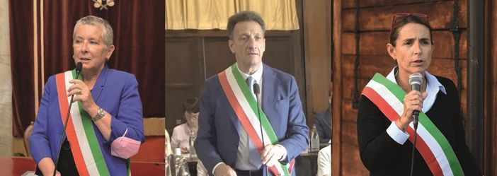 Nella foto da sinistra: sindaca di Cuneo Patrizia Manassero, sindaco di Arona Alberto Gusmeroli e sindaca di Piacenza Katia Tarasconi Nella foto da sinistra: sindaca di Cuneo Patrizia Manassero, sindaco di Arona Alberto Gusmeroli e sindaca di Piacenza Katia Tarasconi