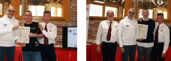 Fiorenzo Vanara (275 donazioni)  e  Andrea Revelli  (275)