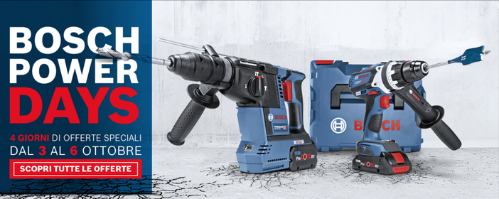 BOSCH Power days: 4 giorni di offerte speciali presso l’Utensileria Cuneese BOSCH Power days: 4 giorni di offerte speciali presso l’Utensileria Cuneese