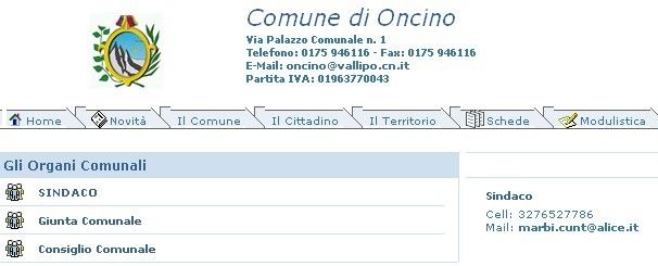 Oncino: marbi cunt, e la mail del Sindaco va!