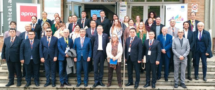 La delegazione in visita