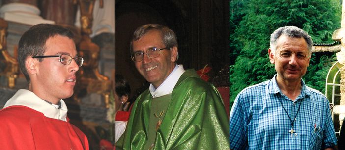Don Marco Casalis, don Celestino Ribero e don Remigio Luciano Don Marco Casalis, don Celestino Ribero e don Remigio Luciano