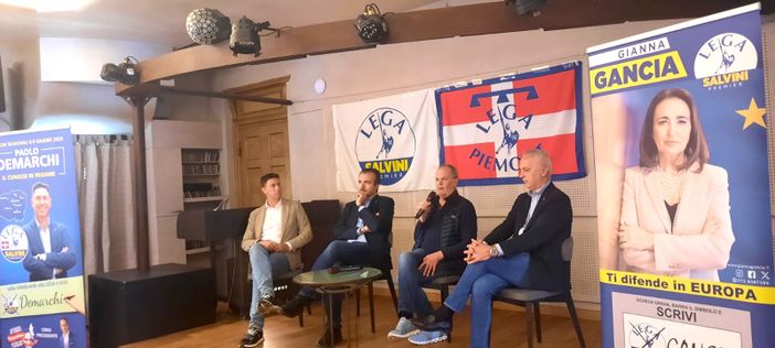 Alcuni momenti dell'appuntamento tenuto ieri nello spazio saluzzese