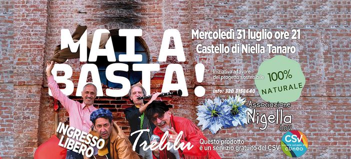 "Mai a basta", a Niella Tanaro lo spettacolo dei Trelilu "Mai a basta", a Niella Tanaro lo spettacolo dei Trelilu
