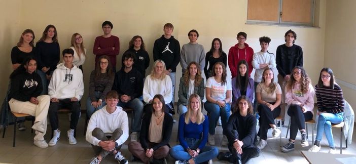 Il gruppo degli studenti coinvolti nelle attività di orientamento