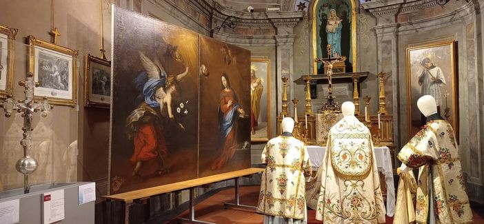 Saluzzo, un recente allestimento all'antico Palazzo dei Vescovi