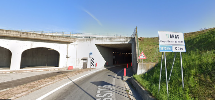 L'imbocco della galleria Carle