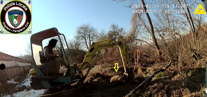 La zona dove le carcasse dei suini venivano impropriamente smaltite