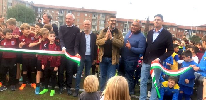 Saluzzo, taglio del nastro del Centro sportivo Adrea Martino