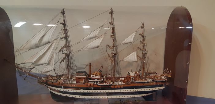 Saluzzo, uno dei modellini navali esposti nella mostra del Modellismo alla ex Caserma Musso da domenica 2 giugno