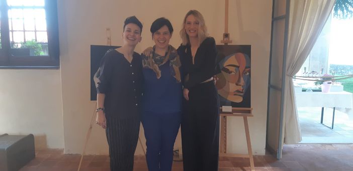 Cristina Pedratscher, Annachiara Busso, Francesca Lovera a Villa Radicati per il vernissage della mostra delle due artiste Cristina Pedratscher, Annachiara Busso, Francesca Lovera a Villa Radicati per il vernissage della mostra delle due artiste