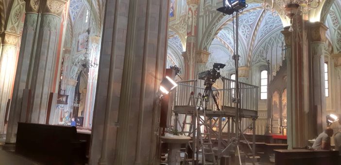 L'interno del Duomo di Saluzzo