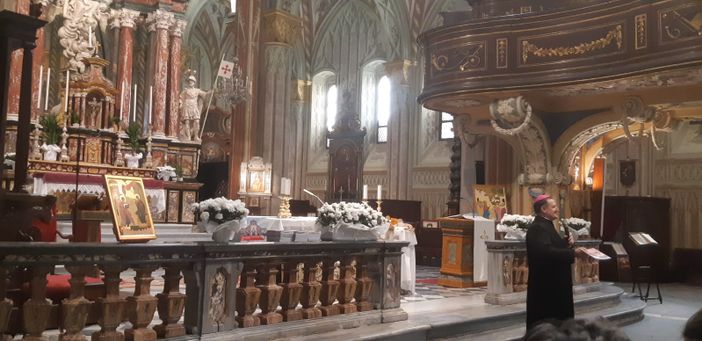 Il vescovo di Saluzzo, monsignor Cristiano Bodo