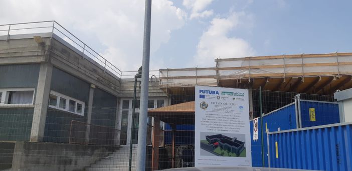Saluzzo, il cantiere sull'Asilo comunale Jean Monnet