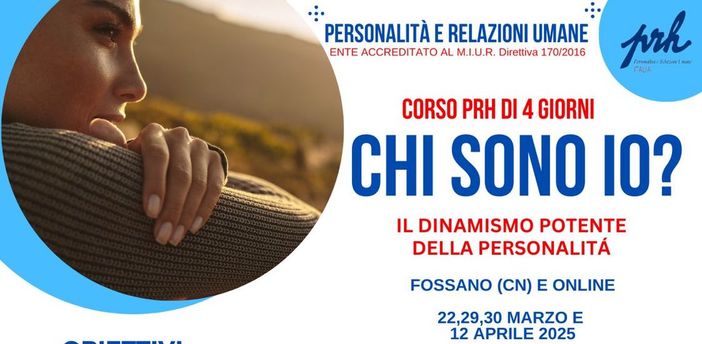 A Fossano il corso "Conoscere meglio se stessi e crescere in solidità e sicurezza"